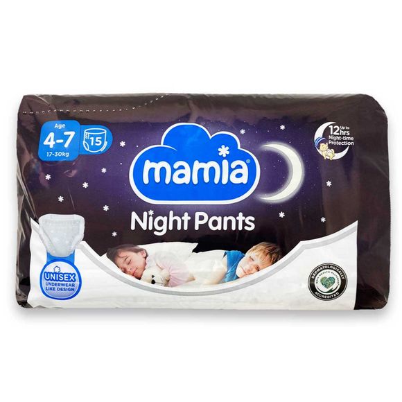 Mamia Night Pants 15 Pack/Age 4-7